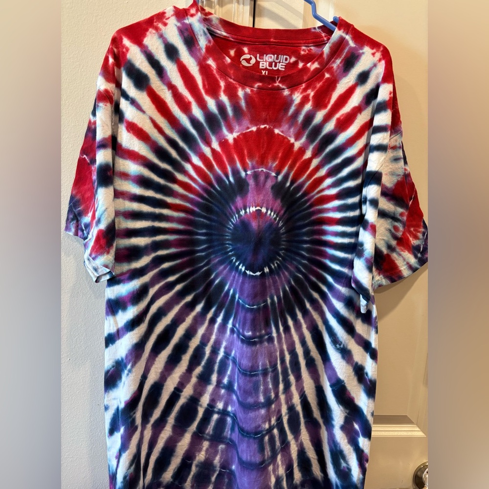 Liquid Blue One of One Custom Tie Dye Shirt Hand Dyed by Jay Provenance • XL